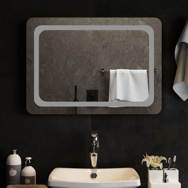 vidaXL Specchio da Bagno con Luci LED 70x50 cm - Image 3 of 5