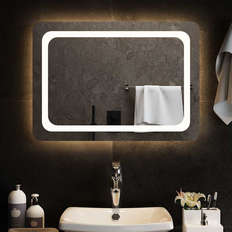 vidaXL Specchio da Bagno con Luci LED 70x50 cm - Image 1 of 5