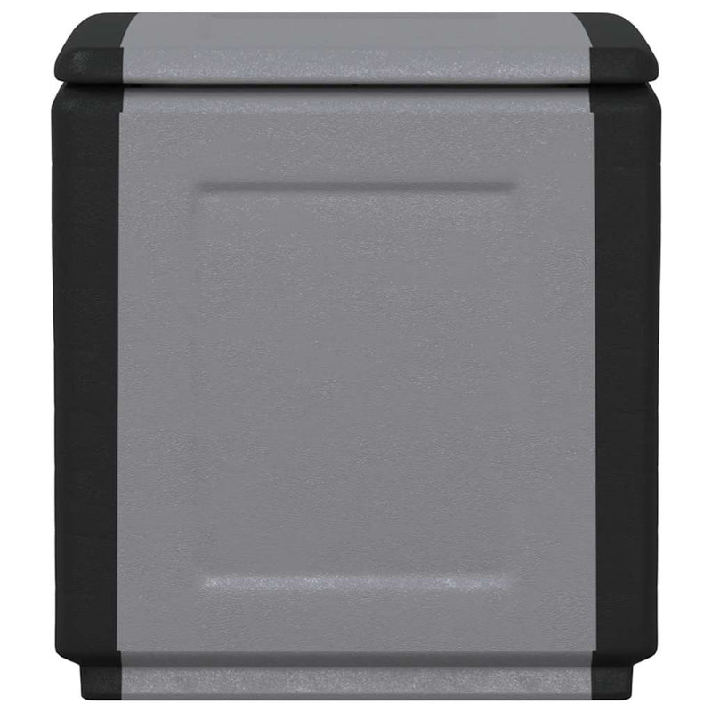 Contenitore da Giardino in PP 130 L 54×53×57 cm Grigio Scuro e Nero - Image 1 of 6