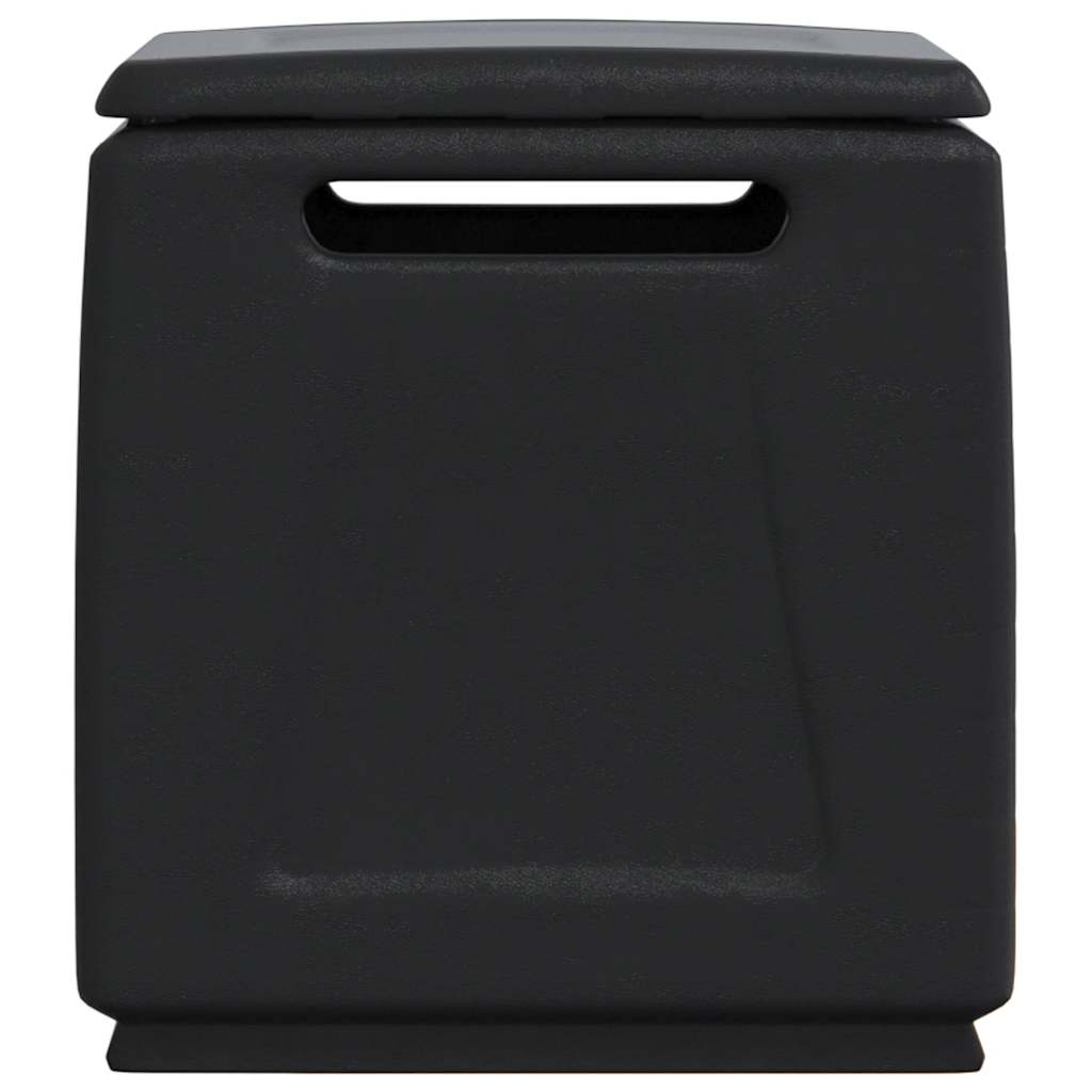 Contenitore da Giardino in PP 130 L 54×53×57 cm Grigio Scuro e Nero - Image 2 of 6