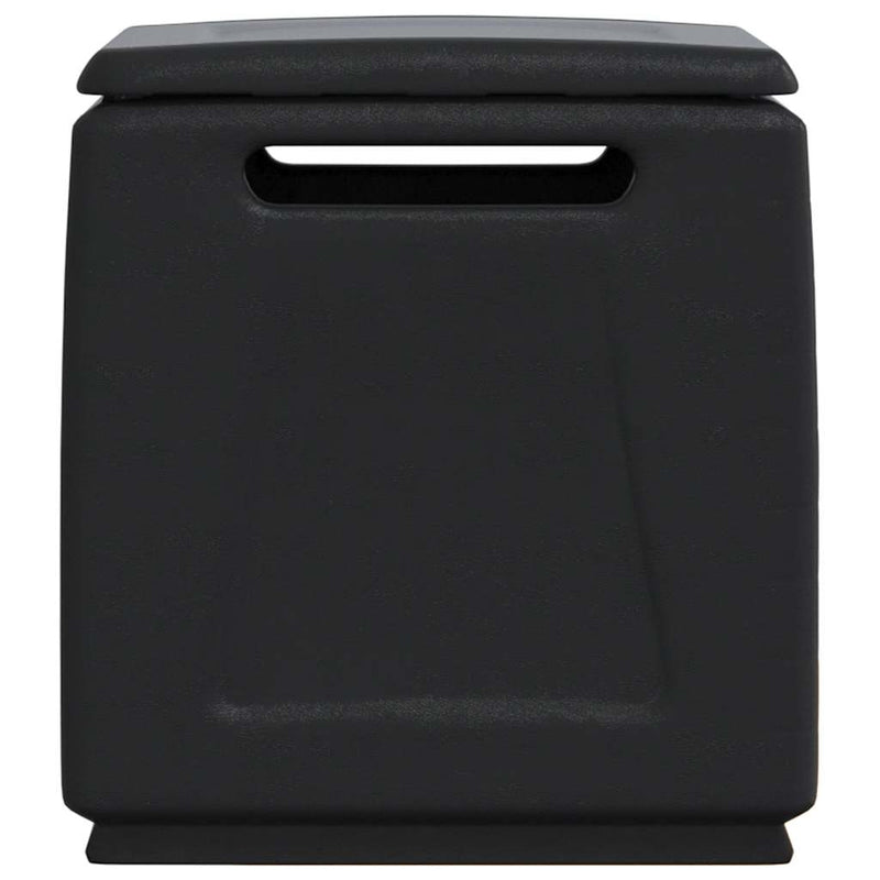 vidaXL Contenitore da Giardino 54x53x57 cm 130 L Grigio Scuro e Nero - Image 2 of 6