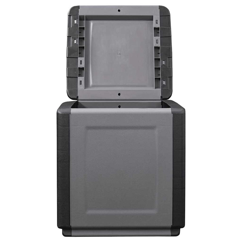 Contenitore da Giardino in PP 130 L 54×53×57 cm Grigio Scuro e Nero - Image 3 of 6