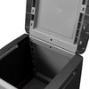 vidaXL Contenitore da Giardino 54x53x57 cm 130 L Grigio Scuro e Nero - Image 4 of 6