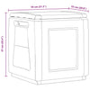 Contenitore da Giardino in PP 130 L 54×53×57 cm Grigio Scuro e Nero - Image 5 of 6