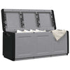 vidaXL Contenitore da Giardino 138x53x57 cm 330 L Grigio Scuro e Nero - Image 3 of 10
