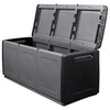 vidaXL Contenitore da Giardino 138x53x57 cm 330 L Grigio Scuro e Nero - Image 4 of 10