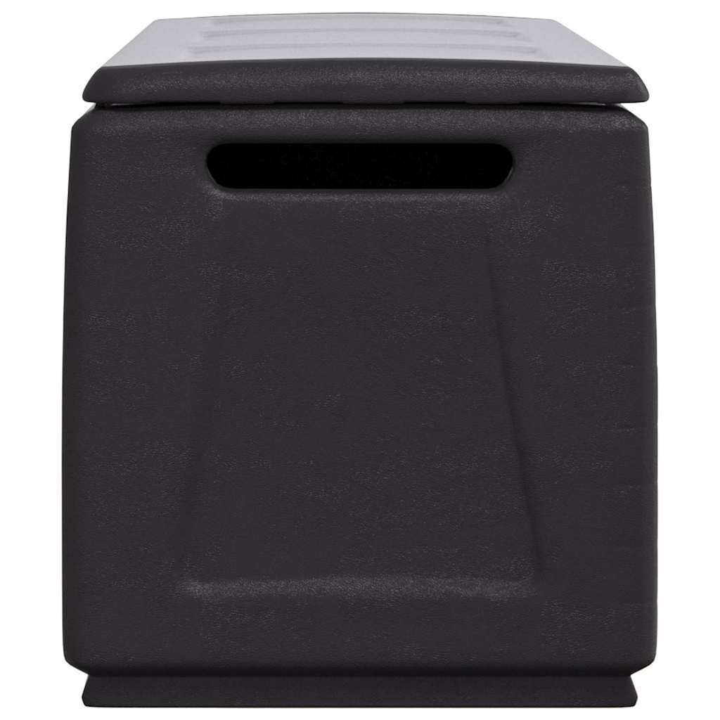 vidaXL Contenitore da Giardino 138x53x57 cm 330 L Grigio Scuro e Nero - Image 6 of 10