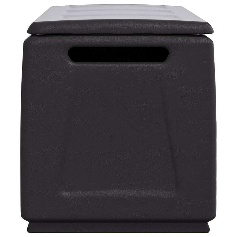 vidaXL Contenitore da Giardino 138x53x57 cm 330 L Grigio Scuro e Nero - Image 6 of 10