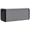 vidaXL Contenitore da Giardino 138x53x57 cm 330 L Grigio Scuro e Nero - Image 7 of 10