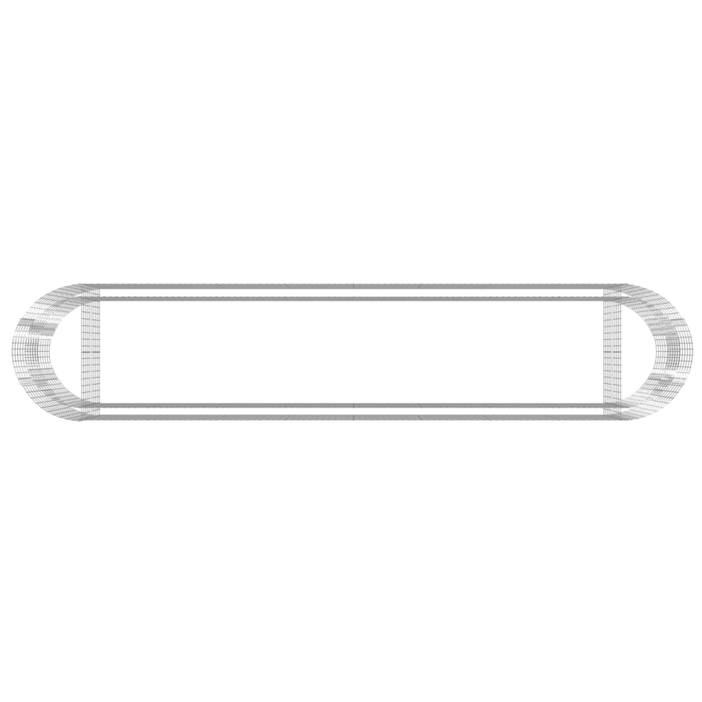 Gabbione Letto Rialzato Ferro Zincato 500×100×100 cm Argento - Image 5 of 7