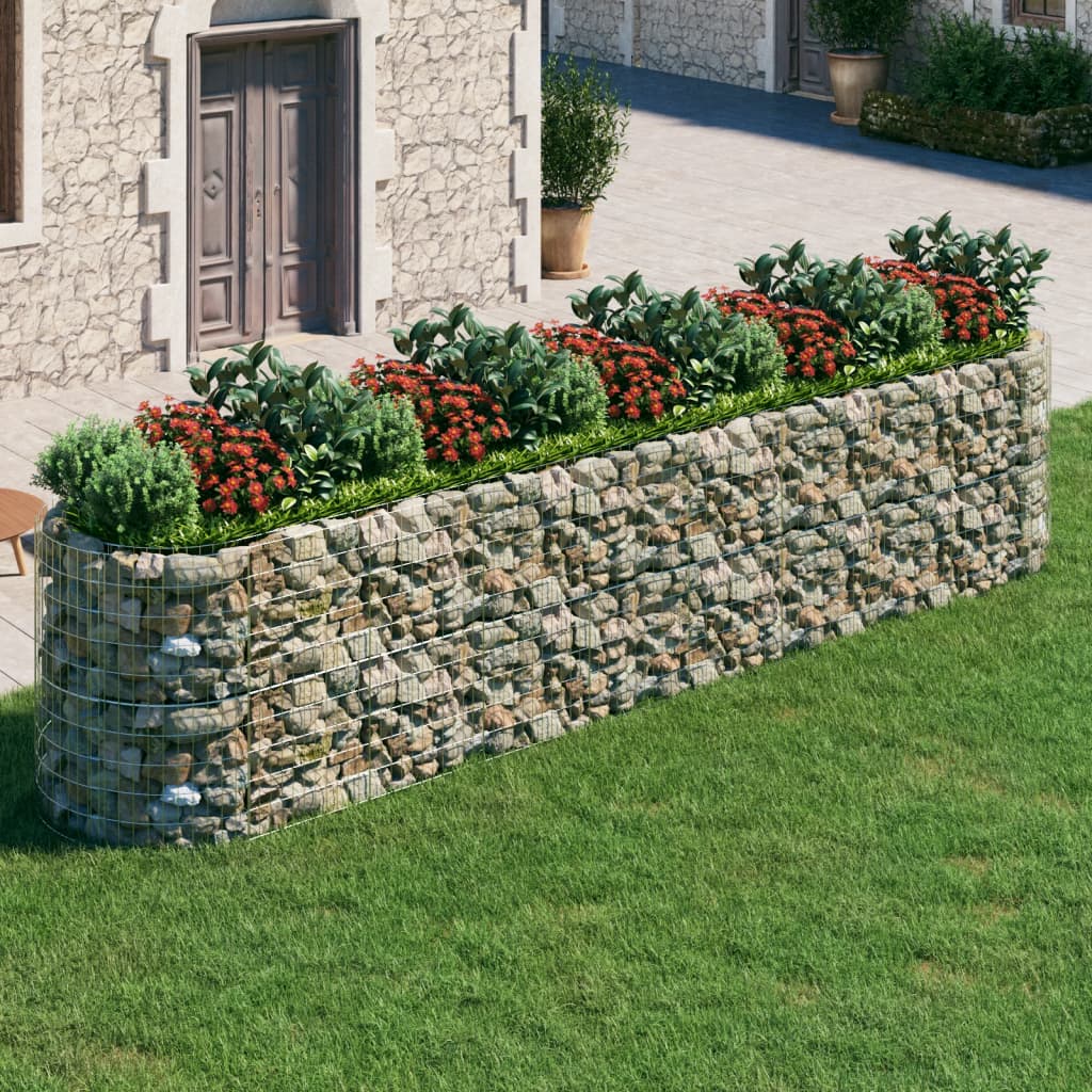 Gabbione Letto Rialzato Ferro Zincato 500×100×100 cm Argento - Image 1 of 7