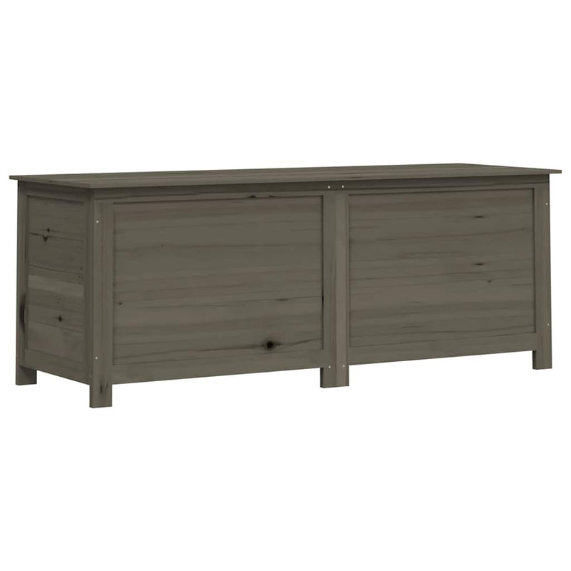 vidaXL Scatola per Cuscini in Legno Massello di Abete 150x50x56 cm Antracite - Image 2 of 8