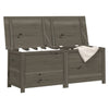 vidaXL Scatola per Cuscini in Legno Massello di Abete 150x50x56 cm Antracite - Image 3 of 8
