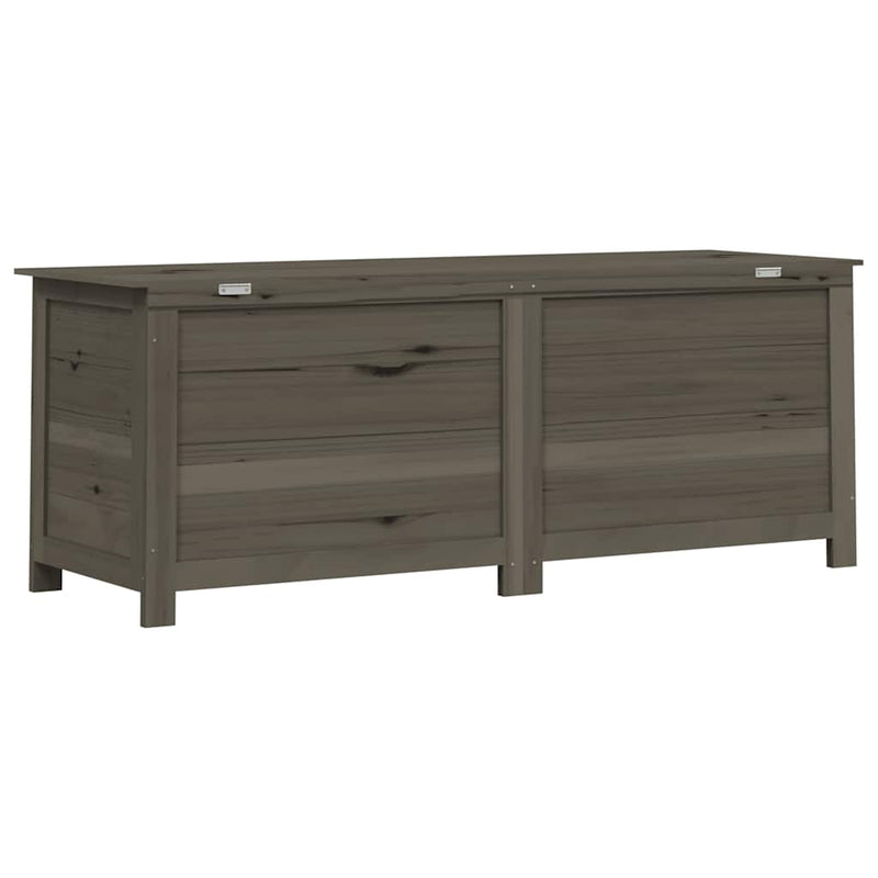 vidaXL Scatola per Cuscini in Legno Massello di Abete 150x50x56 cm Antracite - Image 5 of 8