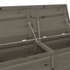vidaXL Scatola per Cuscini in Legno Massello di Abete 150x50x56 cm Antracite - Image 6 of 8