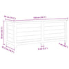 vidaXL Scatola per Cuscini in Legno Massello di Abete 150x50x56 cm Antracite - Image 7 of 8
