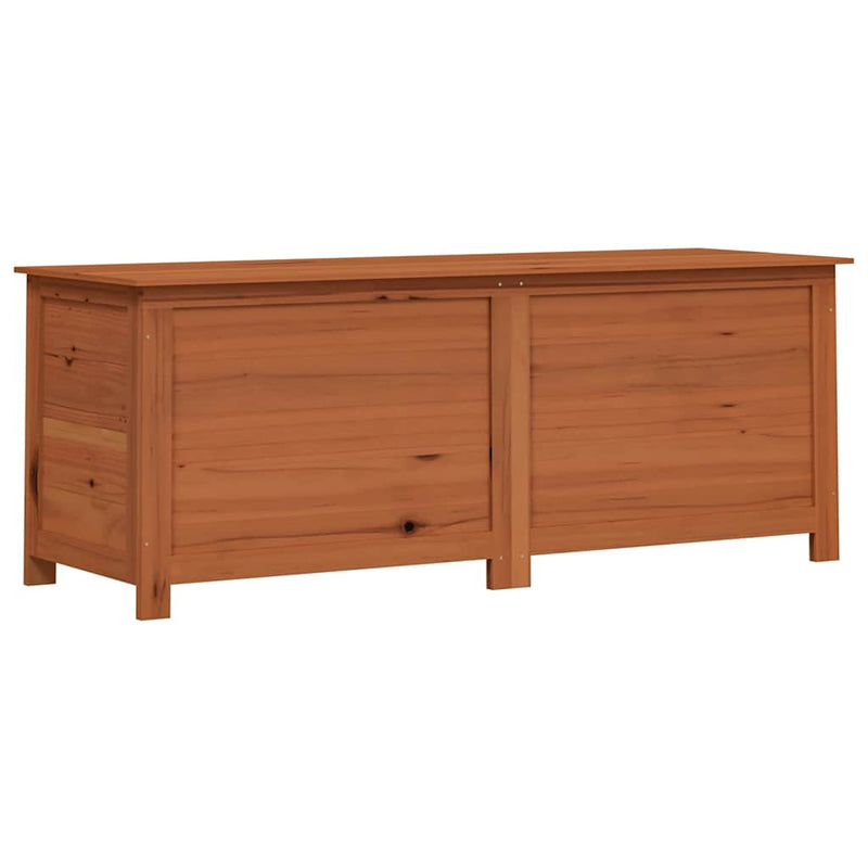 Cassapanca Contenitore per Cuscini da Esterno in Legno Massello di Abete Marrone - Image 2 of 8