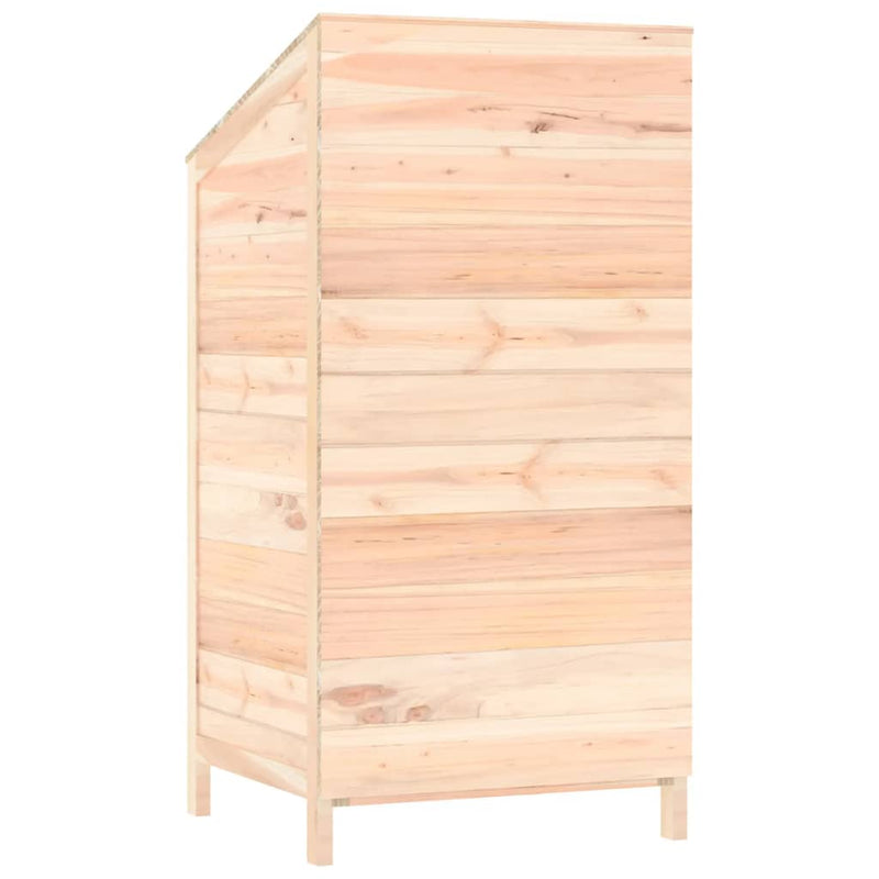 vidaXL Solid Fir Wood Garden Shed 55x52x112 cm Brown - Image 20 of 29