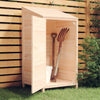 vidaXL Solid Fir Wood Garden Shed 55x52x112 cm Brown - Image 1 of 29