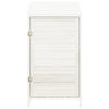 vidaXL Cobertizo de Jardín Madera Maciza de Abeto 55x52x112 cm Blanco - Image 3 of 7