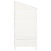 vidaXL Cobertizo de Jardín Madera Maciza de Abeto 55x52x112 cm Blanco - Image 4 of 7