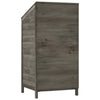 vidaXL Caseta de Jardín Madera Maciza de Abeto 55x52x112 cm Antracita - Image 10 of 15