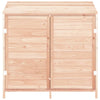 vidaXL Solid Fir Wood Garden Shed 55x52x112 cm Brown - Image 11 of 29
