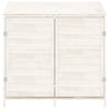 vidaXL Caseta de Jardín de Madera Maciza de Abeto 102x52x112 cm Blanca - Image 3 of 7