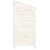 vidaXL Caseta de Jardín de Madera Maciza de Abeto 102x52x112 cm Blanca - Image 4 of 7