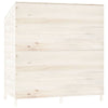 vidaXL Caseta de Jardín de Madera Maciza de Abeto 102x52x112 cm Blanca - Image 5 of 7