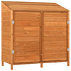 vidaXL Solid Fir Wood Garden Shed, 102x52x112 cm, Brown - Image 4 of 15