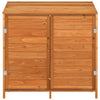 vidaXL Solid Fir Wood Garden Shed, 102x52x112 cm, Brown - Image 6 of 15