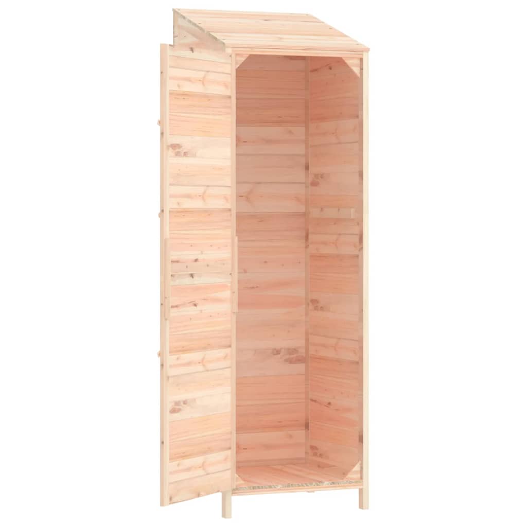 vidaXL Caseta de jardín de madera maciza de abeto 55x52x174,5 cm Marrón - Image 6 of 8