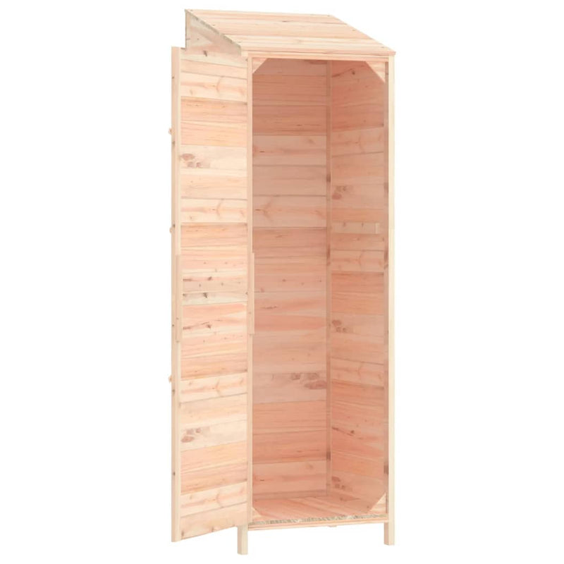 vidaXL Caseta de jardín de madera maciza de abeto 55x52x174,5 cm Marrón - Image 6 of 8