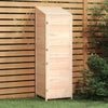 vidaXL Solid Fir Wood Garden Shed 55x52x112 cm Brown - Image 2 of 29