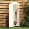 vidaXL Garden Shed, Solid Fir Wood, 55x52x174.5 cm, White - Image 9 of 23