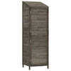 vidaXL Solid Fir Wood Garden Shed 102x52x174.5 cm Anthracite - Image 3 of 16