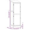 vidaXL Solid Fir Wood Garden Shed 55x52x174.5 cm Anthracite - Image 7 of 8