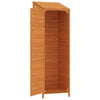 vidaXL Fir Wood Garden Shed 55x52x174.5 cm Brown - Image 6 of 8