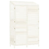vidaXL Capanno da Giardino in Legno Massello di Abete 102x52x174,5 cm Bianco - Image 2 of 8