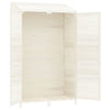 vidaXL Capanno da Giardino in Legno Massello di Abete 102x52x174,5 cm Bianco - Image 6 of 8