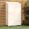vidaXL Garden Shed, Solid Fir Wood, 55x52x174.5 cm, White - Image 2 of 23