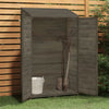 vidaXL Solid Fir Wood Garden Shed 102x52x174.5 cm Anthracite - Image 6 of 16