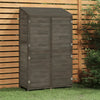 vidaXL Solid Fir Wood Garden Shed 102x52x174.5 cm Anthracite - Image 1 of 16