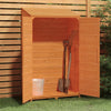 vidaXL Solid Fir Wood Garden Shed, 102x52x112 cm, Brown - Image 5 of 15