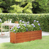 vidaXL Letto Rialzato da Giardino Ruggine 160x80x45 cm Acciaio Corten - Image 6 of 40
