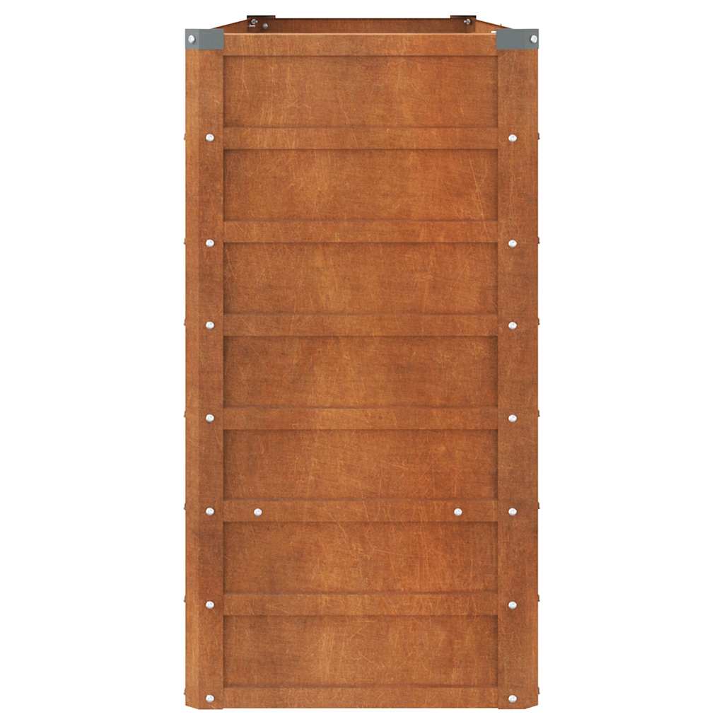 vidaXL Cama de Cultivo Elevada para Jardín de Acero Corten 160x40x77 cm, Oxidado - Image 19 of 41