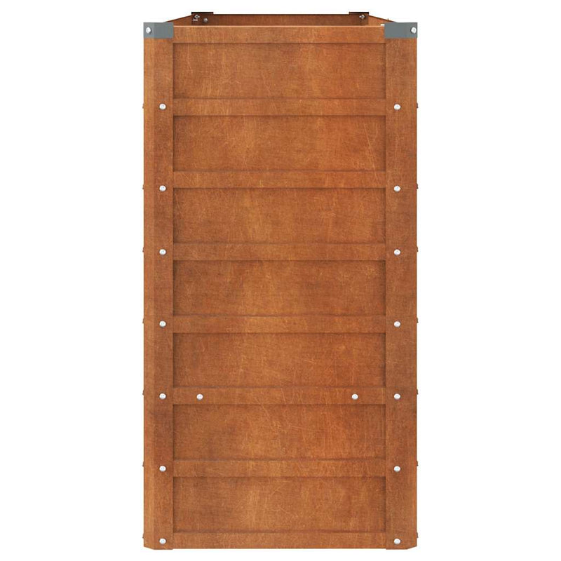 vidaXL Cama de Cultivo Elevada para Jardín de Acero Corten 160x40x77 cm, Oxidado - Image 19 of 41