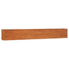 vidaXL Letto Rialzato da Giardino Ruggine 320x40x45 cm Acciaio Corten - Image 2 of 7