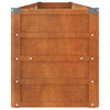 Letto Rialzato da Giardino in Acciaio Corten 320×40×45 cm Ruggine - Image 4 of 7